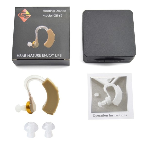 Osynlig hörapparat Clear Digital Sound hörapparat Justerbar tonljudförstärkare Batteri Bärbar för döva äldre