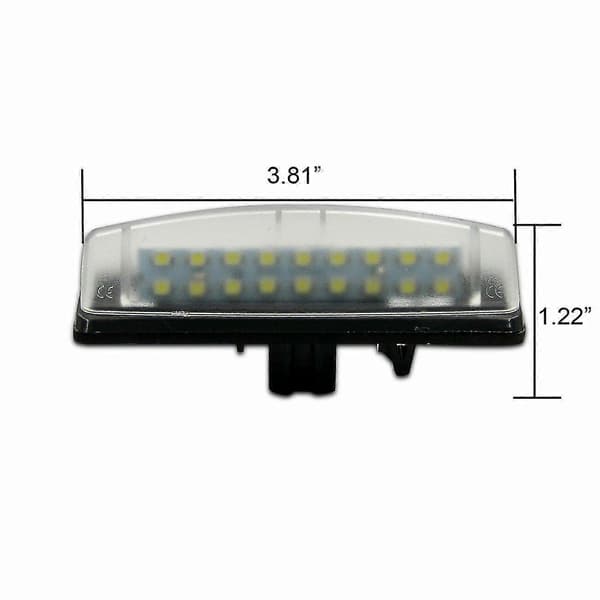 2x LED nummerpladelys til Lexus Is300 Is200 Ls430, direkte installation, hvid