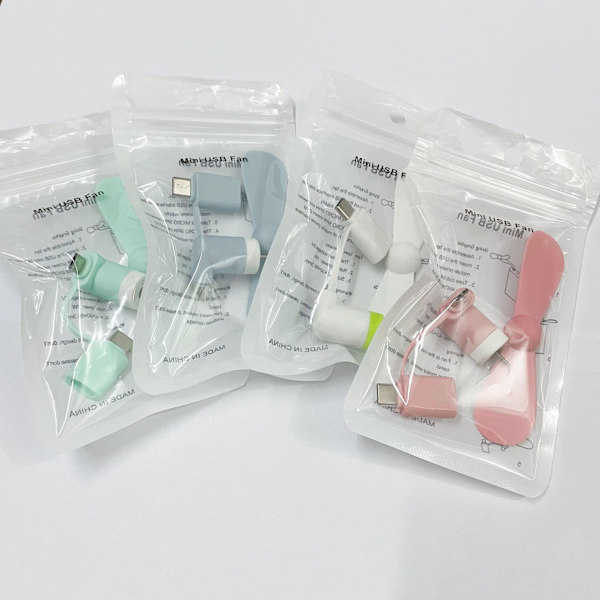 Kannettava USB-tuuletin Mini-matkapuhelintuuletin Irrotettava joustava tuuletin Type-C/IOS-mobiilivirtalähteelle USB-laite (vihreä)
