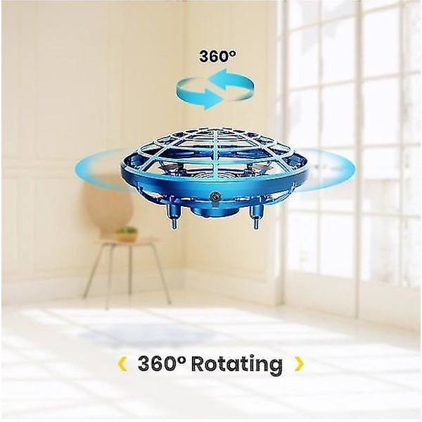 Handkontrollerade drönare för barn Drönare för vuxna Scoot Hands Free Drone Helikopter Inomhus och utomhus lek Blå