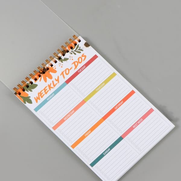 Tehtäväluettelosuunnittelija Weekly Planner Notepad Päiväämätön muistio