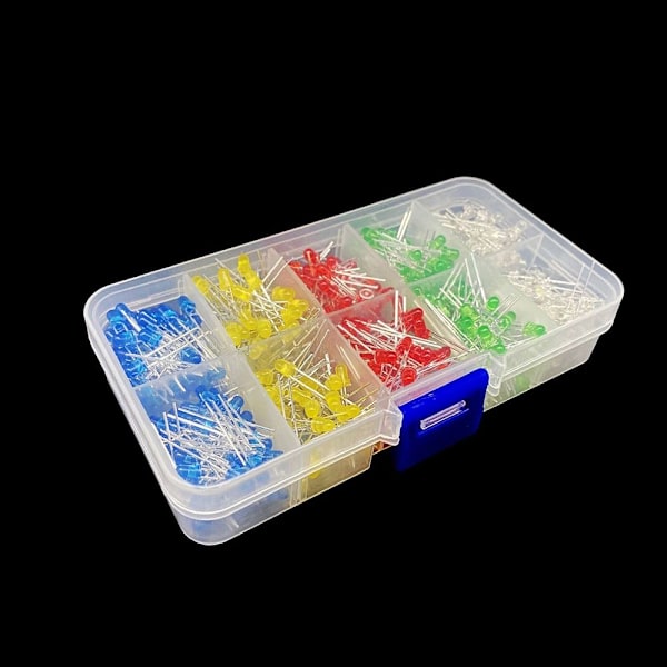 300 st LED-dioder ljusemitterande olika elektroniska projektkit