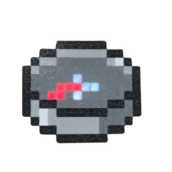Pixelstil Digitalt Kompass Nøkkelring | Oppladbart Elektronisk Kompass