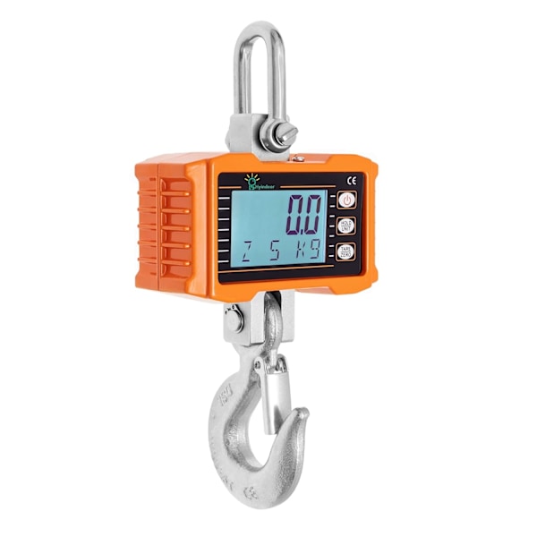 Digital Hanging Scale 1000kg/2200lb Industrial Heavy Duty Crane Scale Smart High Precision Electronic Crane Scale-WELLNGS