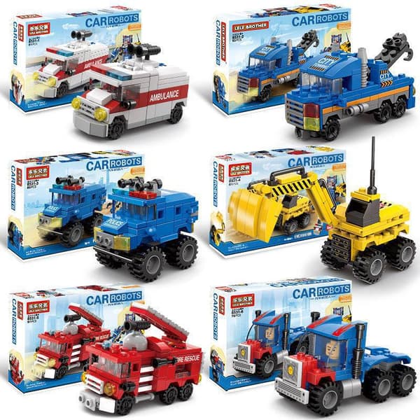 Transformable Mini Byggeklodser | Lille Klods Model Legetøj *Pagani* Pagani