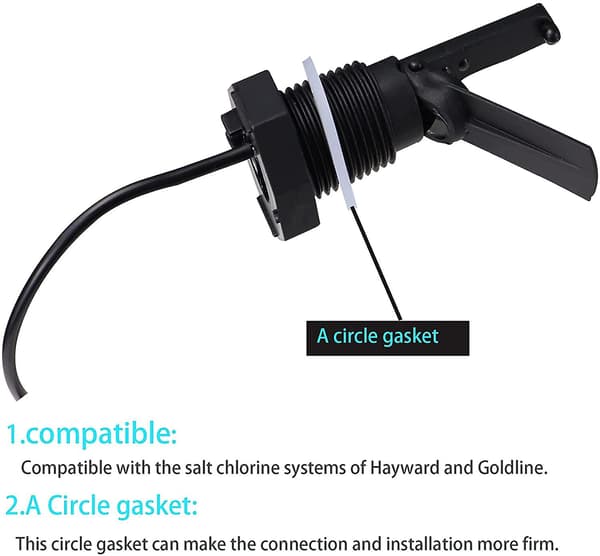 Flow Switch GLX-FLO-RP for Hayward/Goldline Aquarite Salt Systems, Pool Flow Sensor [fw]