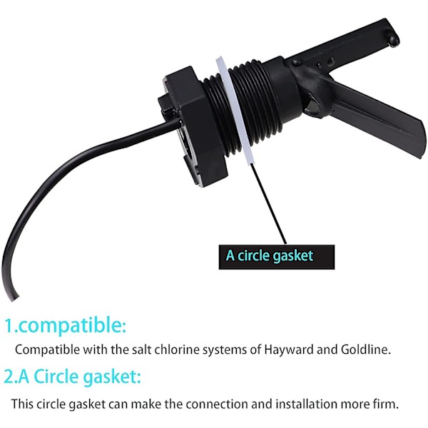 Flow Switch GLX-FLO-RP til Hayward/Goldline Aquarite Salt Systems, Pool Flow Sensor [fw]