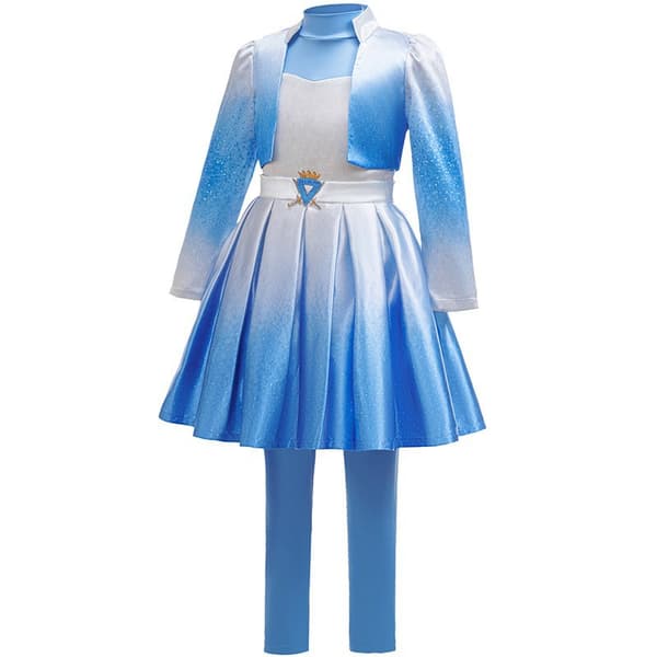 Tyttöjen Halloween-asu, lasten esiintymisasu juhliin ja cosplayhin Blue version 2 110cm