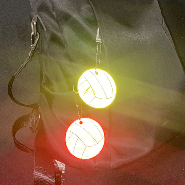 Sikkerhetsreflektor anheng, nøkkelring, nattsikkerhetsreflektor, reflektoranheng for barn, reflektor til skolebag Fluorescent Yellow 0.03