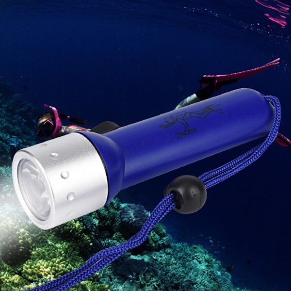 Underwater 1200LM XM-L T6 LED Dyklampa Ficklampa Ljus Vattentät