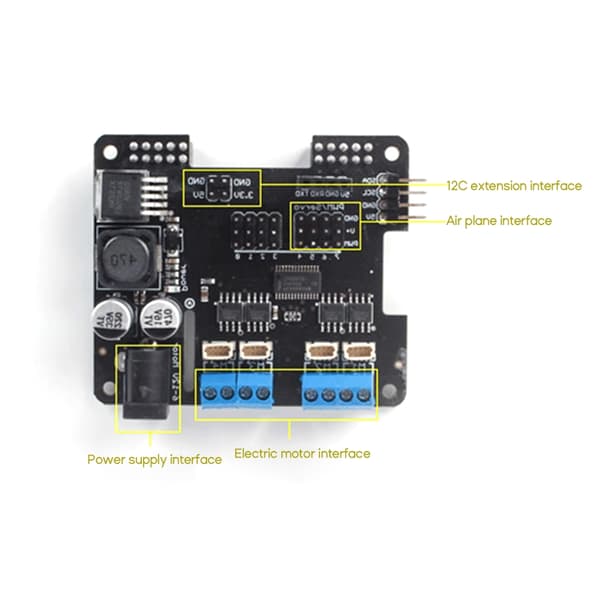 Motorstyring for Raspberry Pi med WIFI-fjernkontroll og flernivåutvidelse