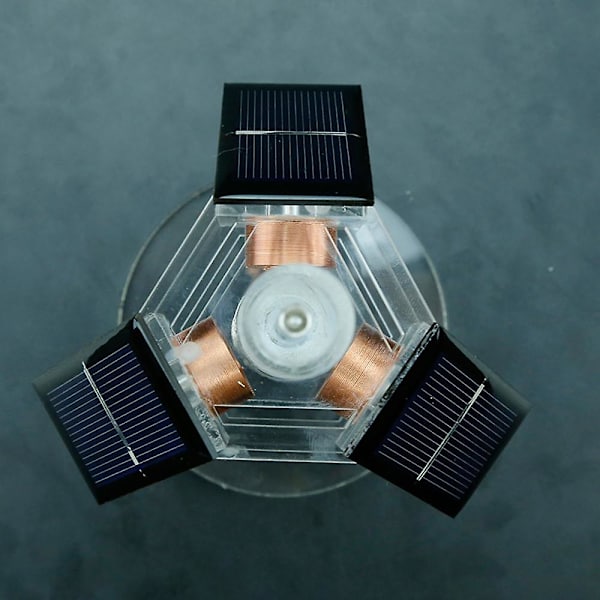 Hög hastighet trippel solpanel vertikal magnetisk levitation modell borstlös motor kit Mendocino Scien