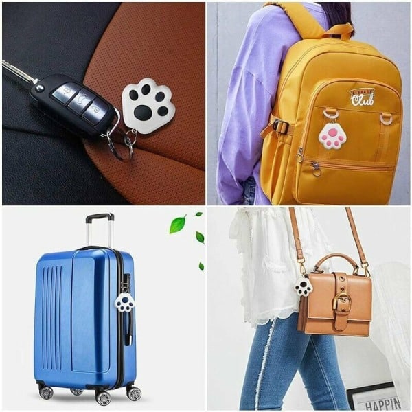 GPS-tracker, GPS Mini Tracking Locator, Bärbar Bluetooth Intelligent Anti-lost Wireless Device Finder Barn Resväska Husdjur Set-Svart