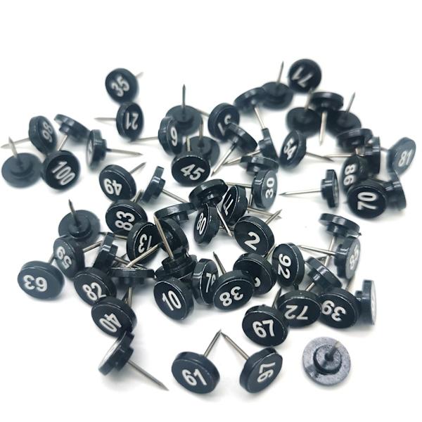 100 Numeroitua Karttanastaa Numeroitua Karttanastaa Valokuvien Seinäkoristeluun Ilmoitustauluja - WELLNGS White