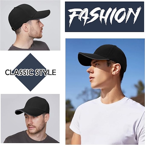 Basebollkepsar för män - Enkla reflekterande basebollkepsar för män Justerbar casual keps med topp för unisex sport
