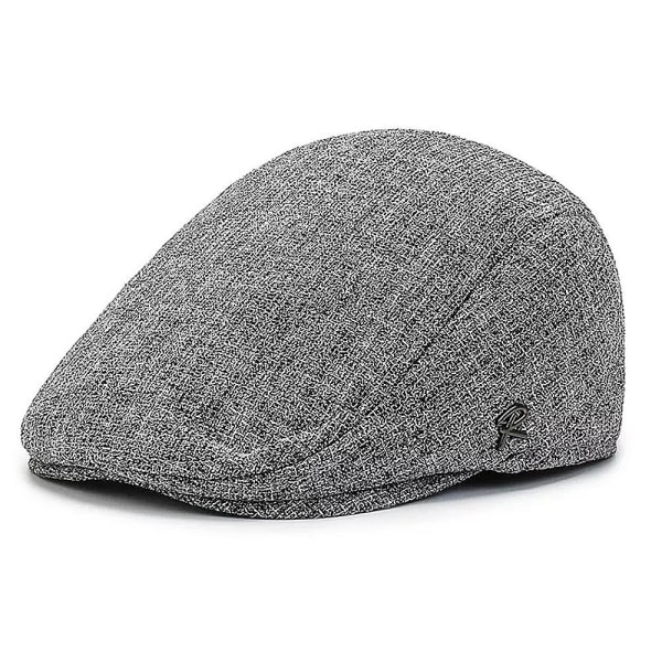 Stilig gammel manns caps i en moderne design - Flere farger / størrelser Grå Grå Grey S