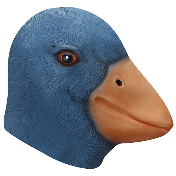 Andemaske Halloween Dyre Deluxe Maske Latex Tema Gul Med Mas Little yellow duck 3