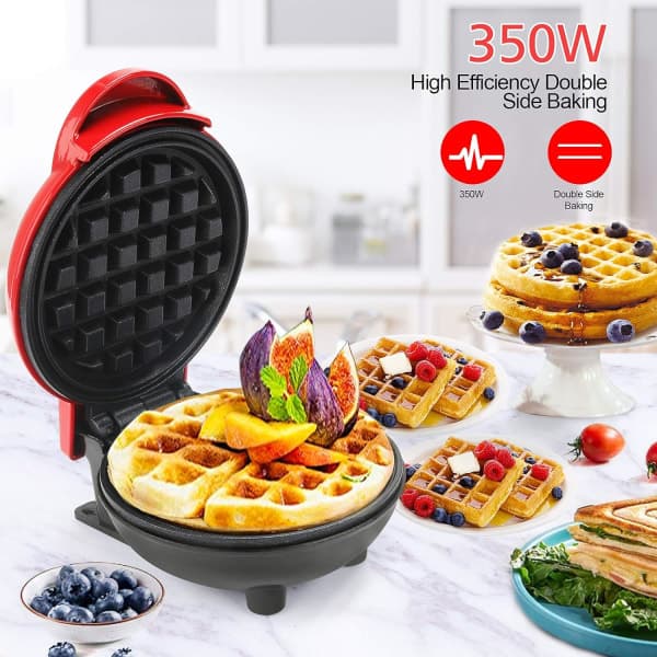 Vaffeljern Mini, 4.80 3.46 Rustfritt stål 350W Husholdning