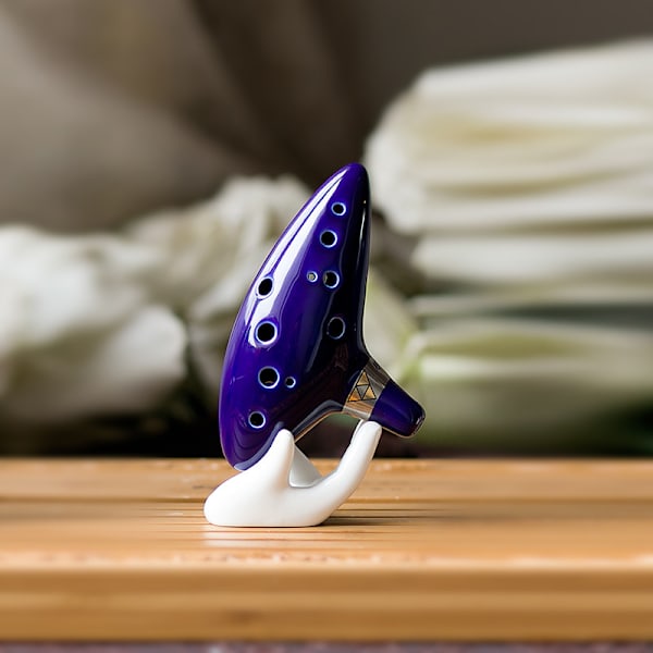12-hulls Ocarina Keramikk Alt C Legende Om Blå Instrument