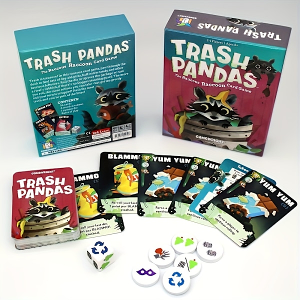 Trash Pandas - Det bråkete vaskebjørn-kortspillet Et perfekt familievennlig fest-spill Ages8+