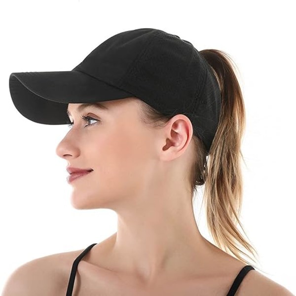 Hestehale Kvindesommerhat, Justerbar Åndbar Baseballhat