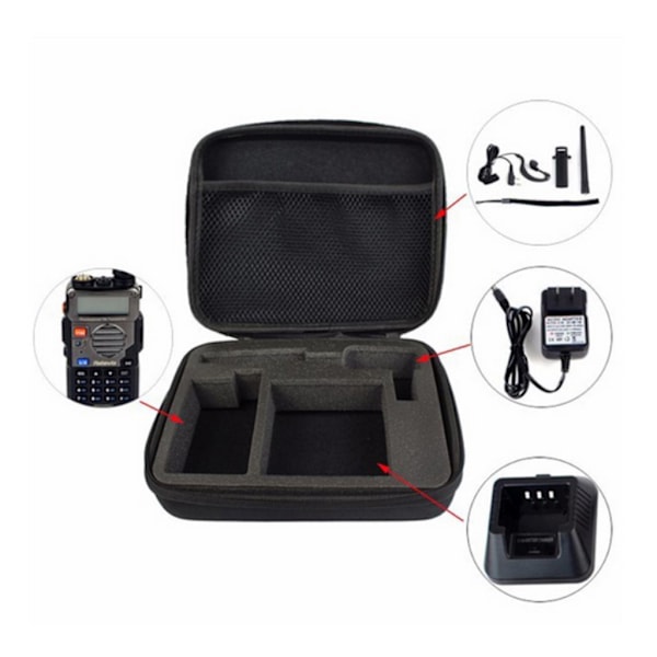 Walkie Talkie for Case Carrying Handbag Storage for BAOFENG UV-5R/5RE Plus Two Way Radio for Launch Hunting Bag Camouflag