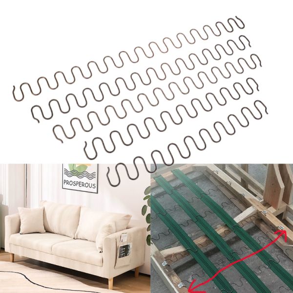 Udskiftning af sofa stol fjedre fjeder med clips 65 cm