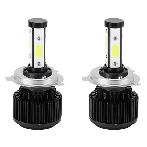 2 stk LED Hodelykter X6-COB H4 6500K 50W Bil Lampe Reservedel 9~32V