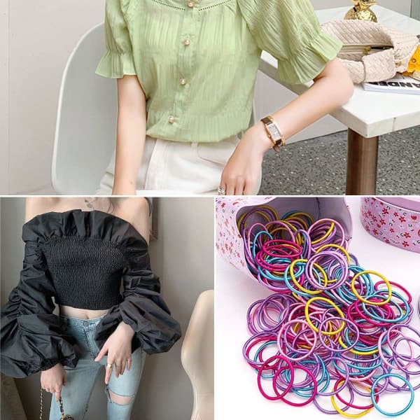 Elastisk snorperletråd, elastisk stoftråd, 1 mm regnbueperletråd til DIY-håndlavet smykkefremstilling, halskæde, armbånd