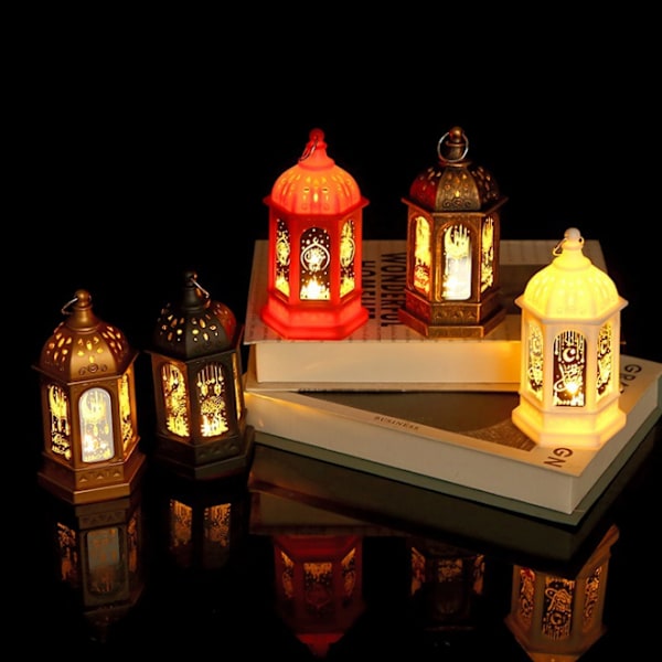 Vintage dekorativt ljus Ramadan lykta brown