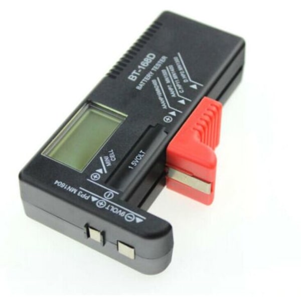 Digitalt batteritester til AA AAA CD 9V, knap - Fungerer uden batteri，Fonepro
