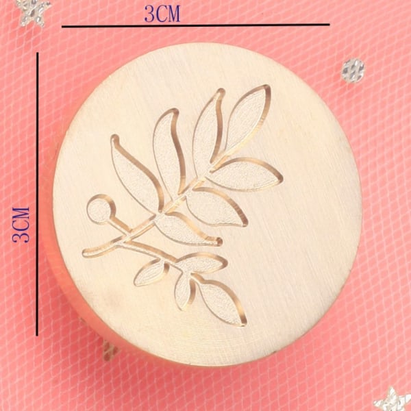 Kobberhode voksforseglingsstempel 3 3 3 3