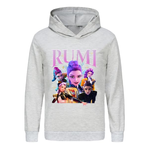 Demon Hunters Barnehettegenser | K-pop Inspirert Genser* grey 110cm