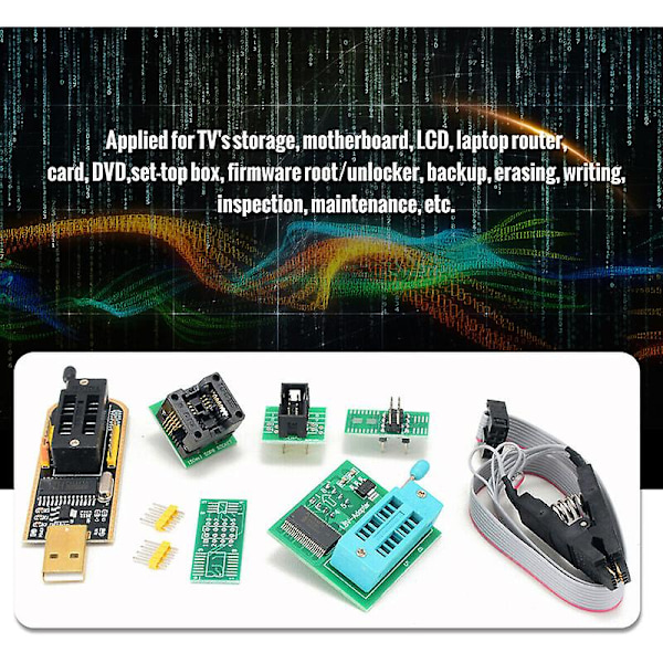 CH341A Programmer Set SOP8/16ft BIOS Clip Full Version Set