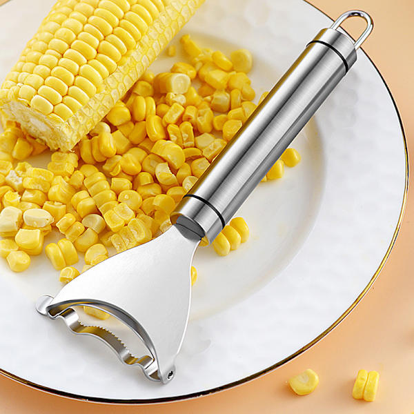 Rostfritt stål majsskalare verktyg majskärnor från kolven för att ta bort majskärnor på sekunder, bekväm köksgadget，1pc