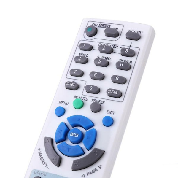 Fjernkontroll erstatning passer til NEC Projektor RD-448E V260X+ V300X+ V260 RD-443E LT180+ Projektor Fjernkontroll Hvit
