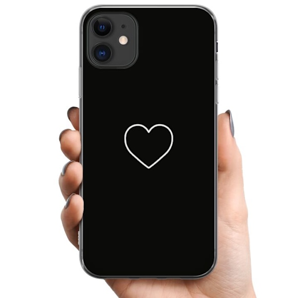 Apple iPhone 11 TPU Mobildeksel Hjerte