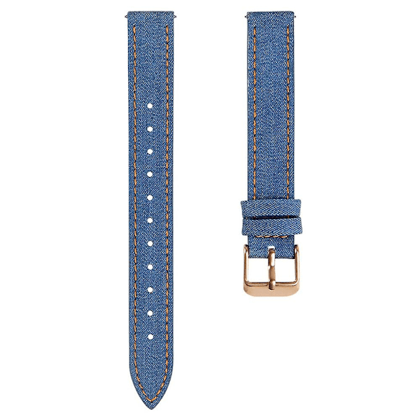 Linstropp i skinn til Garmin Lily 2, justerbar, erstatningsstropp Dark Blue