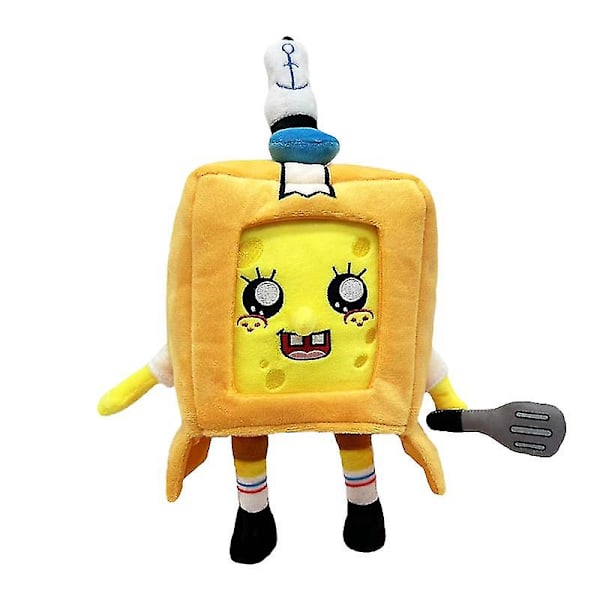 Lanky Box plyschleksak kartongfigur marin serie räv cyborg docka SpongeBob SquarePants