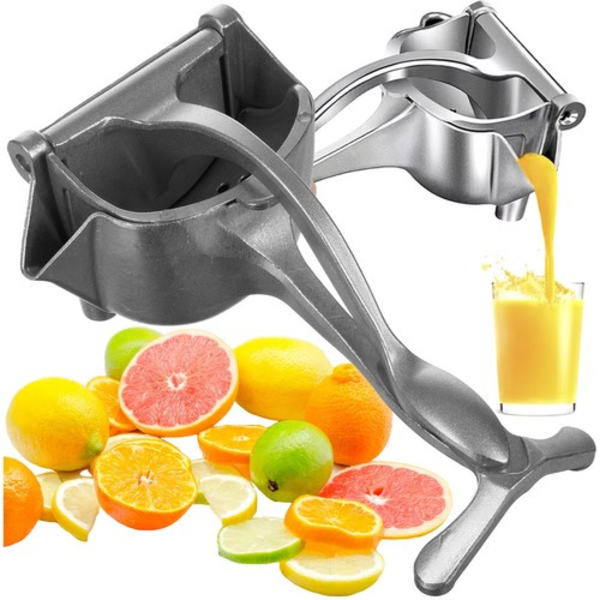 Robust manuell citruspress i rostfritt stål{BT}