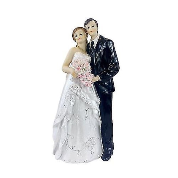 Bryllup Brudgom Harpiks Ornament Statue Kake Topper Bryllupsdekorasjon Sta style 3