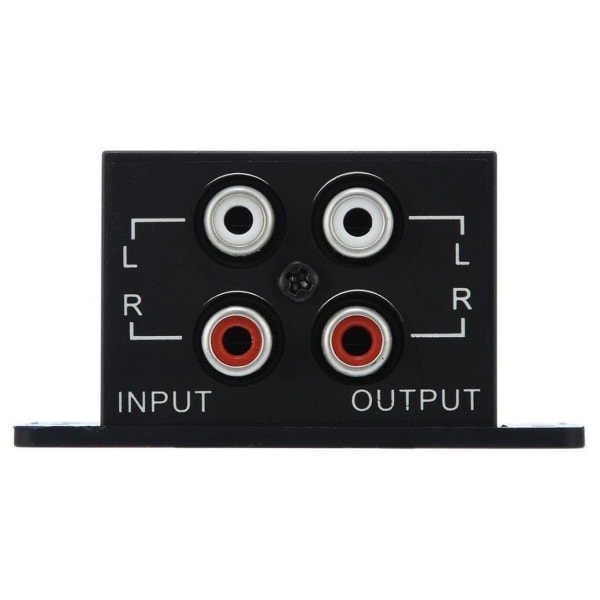 Auton stereoiden säädinvahvistin Subwoofer-stereon taajuuskorjainohjain 4 RCA musta