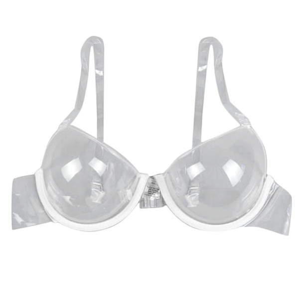 Transparent bygelbehå dam full cup push up behå: justerbar 32A