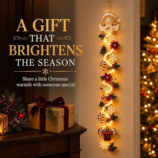 Lysende juleophæng DIY håndværkssæt, lysende juleophæng til hjemmet Christmas tree