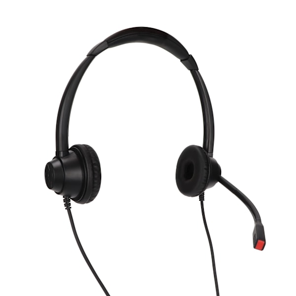 Callcenter-headset med støjreducerende mikrofon understøtter justering af højttalerstyrke 3,5 mm erhvervsheadset