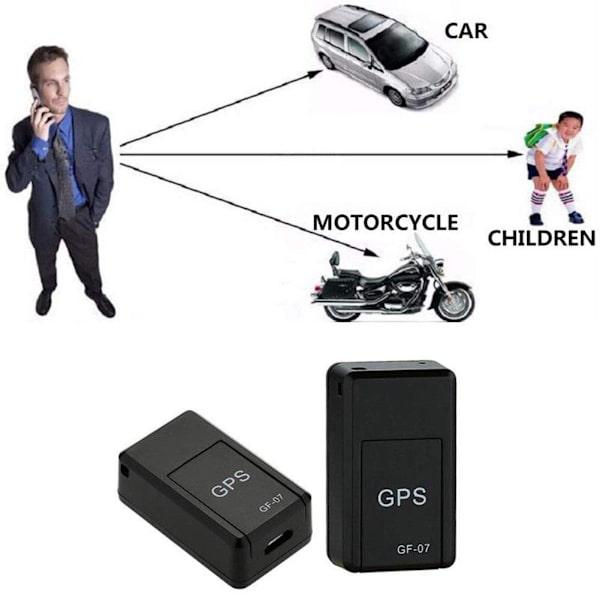 Bärbar Mini Magnetisk GPRS Locator Enhet Röstinspelare Alarm Locator