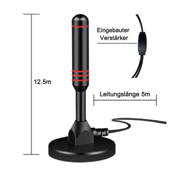 DVB-T-antenn TV-antenn DVB-T2-mottagare DTMB ISDB USB 5V