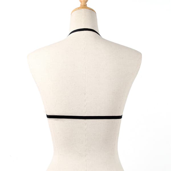 Elastisk bandage til gotisk bur BH TOP Body Harness Cross Cro L