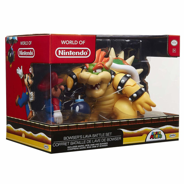 Super Mario 1-Pack Bowser's Lava Battle Set -lelusetti