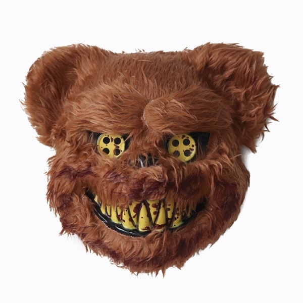 Bjørn, Halloween maske horror bamse maske cosplay udklædning rekvisitter - Perfekt